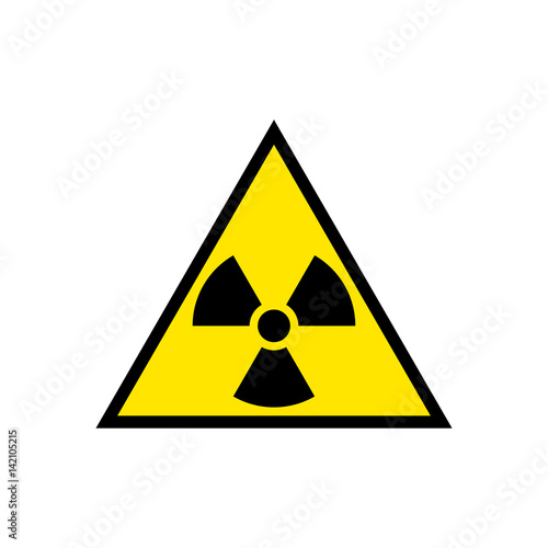 Radiation hazard sign symbol