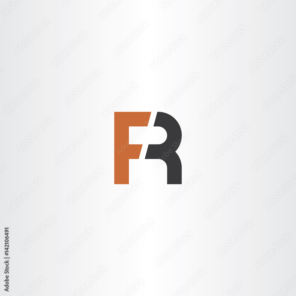 letter f and r logo fr icon vector letter f and r logo fr icon vector