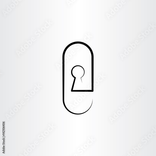 keyhole icon vector design