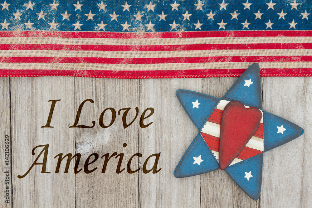Fototapeta premium America patriotic message