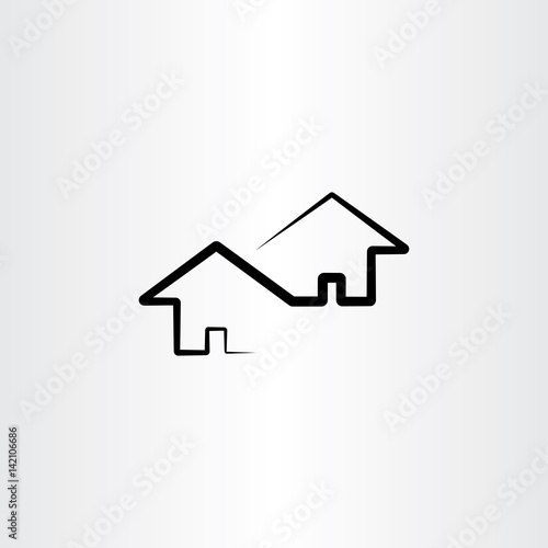 neighborhood house vector design element