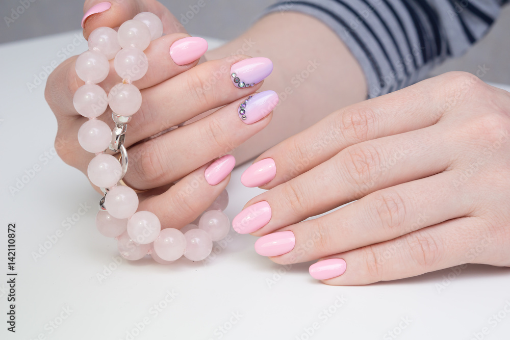 Natural nails and amazing clean manicure. Gel polish applied. Natural nails and amazing clean manicure. Gel polish applied.