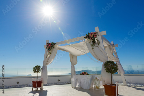 Wedding decorations with flower