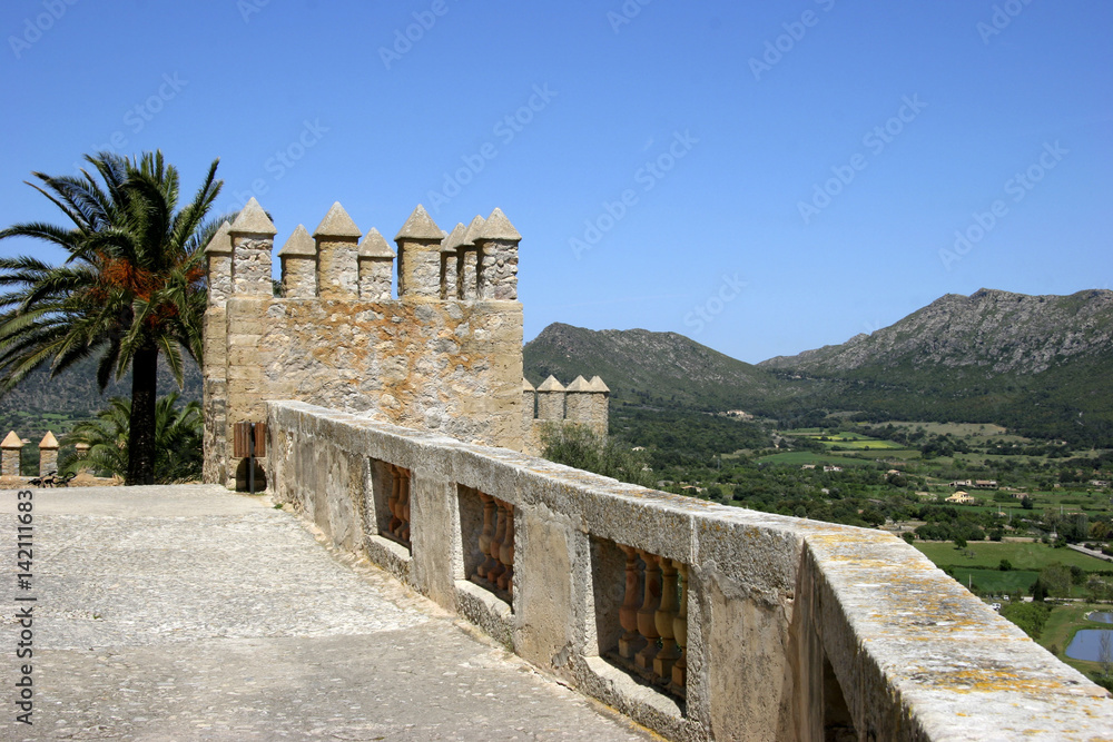 The castle in Arta, Mallorca, Balearic Islands, Spain, Europe