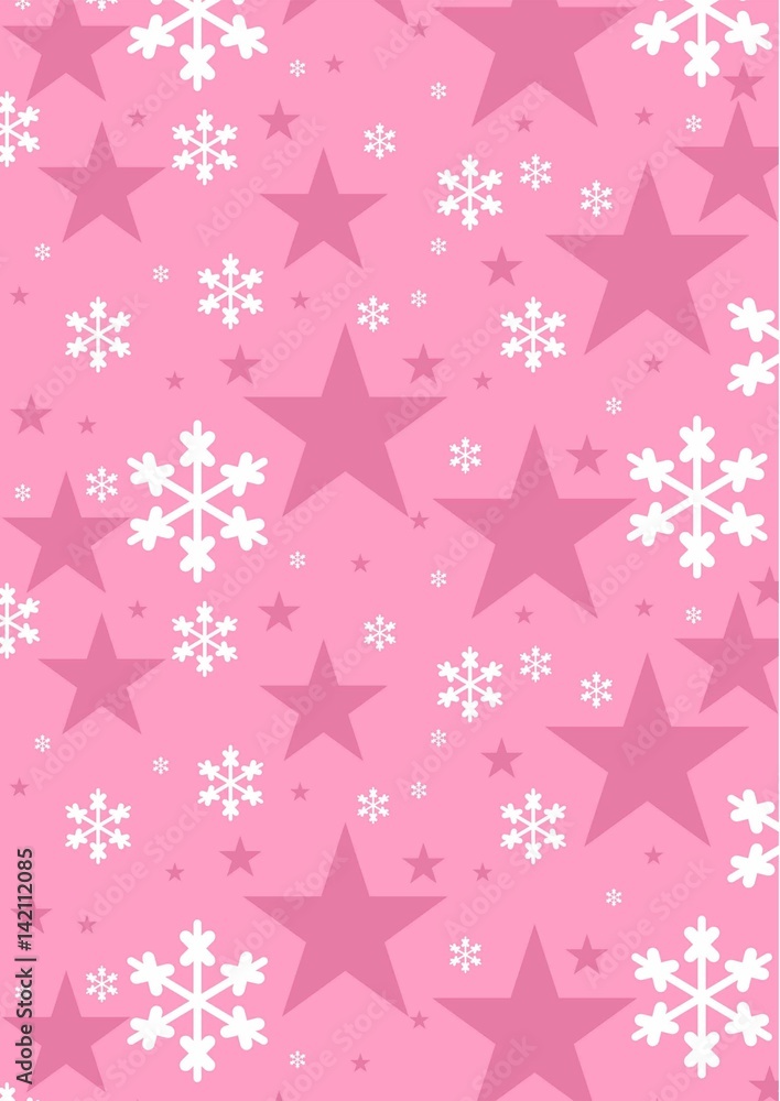 Snowflakes and Stars Christmas Pattern Snowflakes and Stars Christmas Pattern