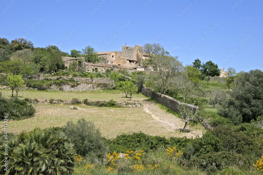 Finca and Landscape at Arta, Mallorca, Balearic Islands, Spain, Europe