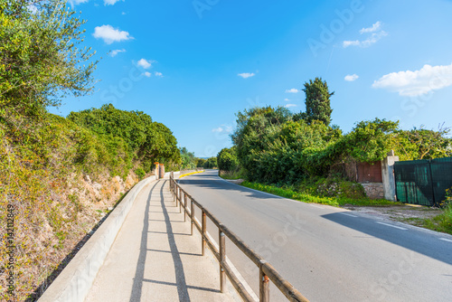 Bike lane in Sardinia