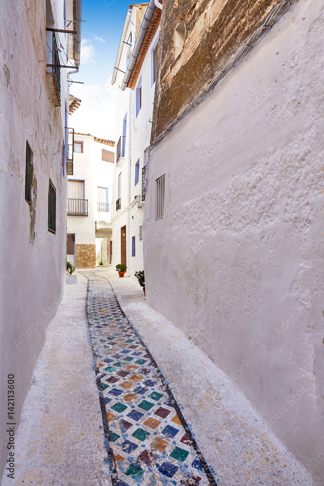Chelva village street in Valencia of Spain Chelva village street in Valencia of Spain