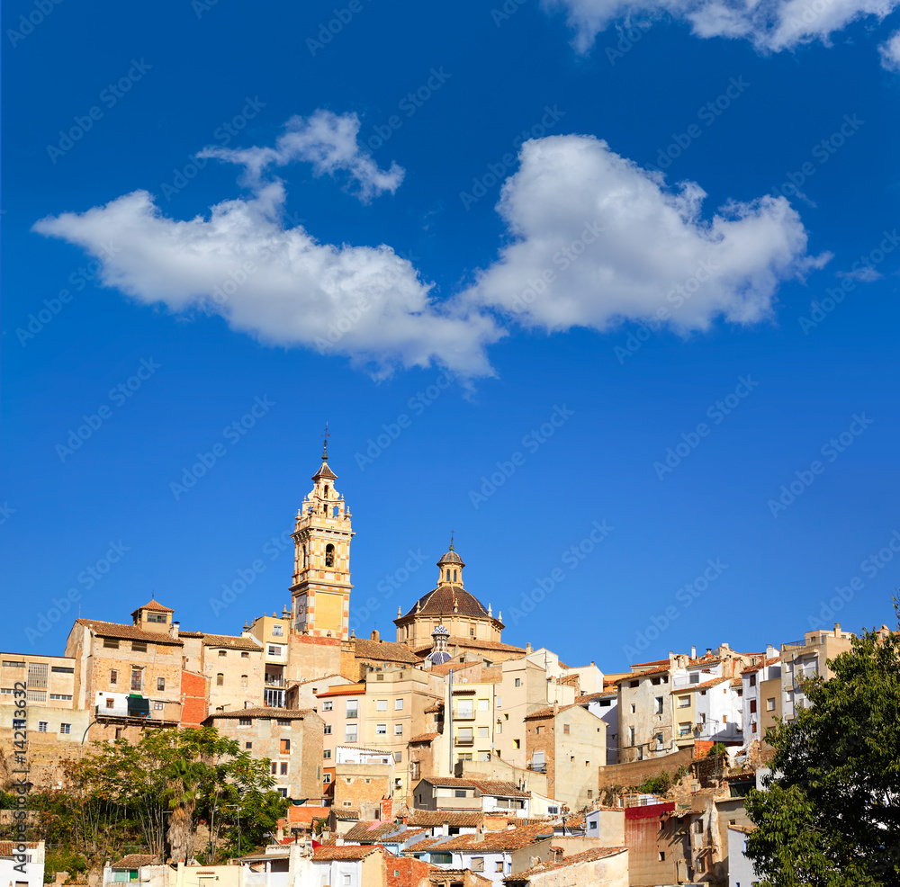 Chelva village skyline in Valencia