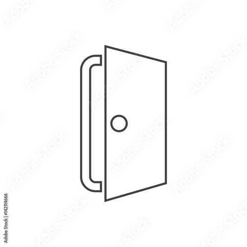 Door icon vector