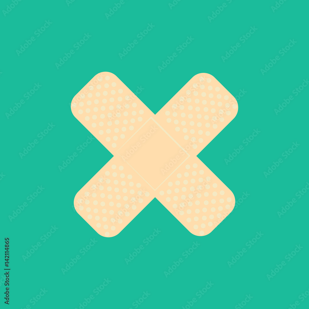 Medical patch illustration Medical patch illustration