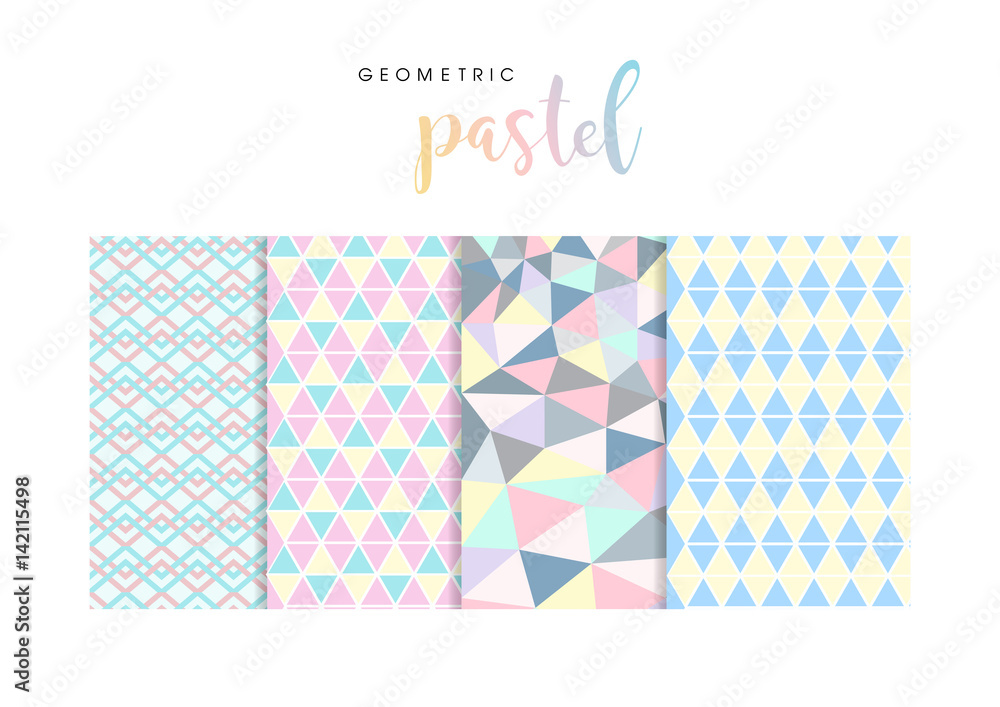 Fototapeta premium geometric pastel patterns
