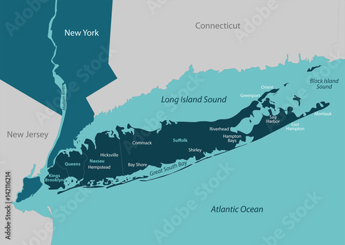 Map of Long Island photo