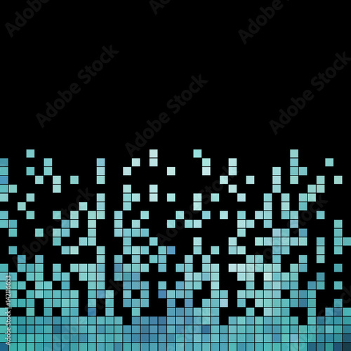 abstract vector square pixel mosaic background
