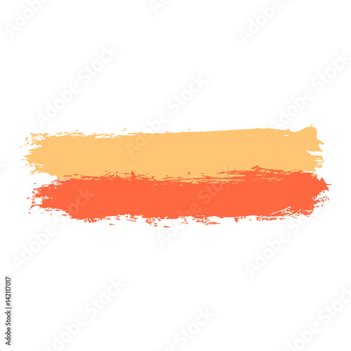 Two Colored Brushstroke Paint