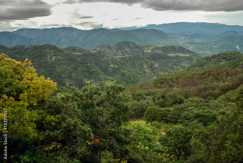 Landscape in volcano of Mexico