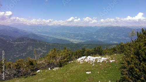 Beautiful view on Austrian Alps