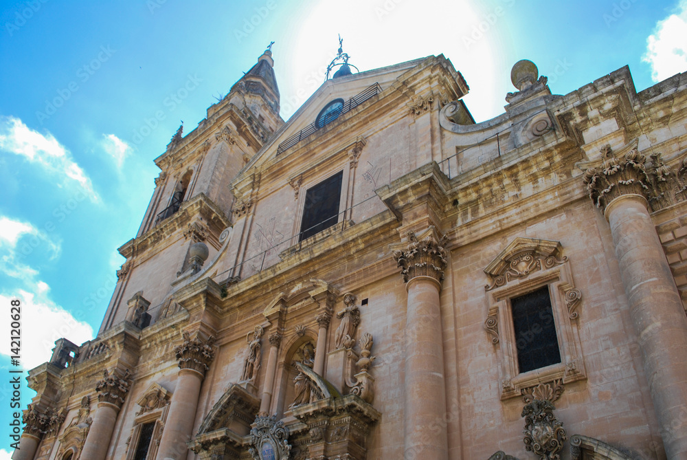 Cathedral of St. John the Baptist in Ragusa. Sicily  