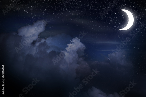 Abstract night sky with stars