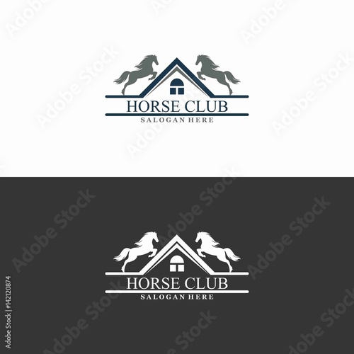 Horse Club Logo in Vector