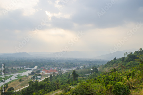 Front of Khundanprakanchon Dam, Nakhonnayok, Thailand