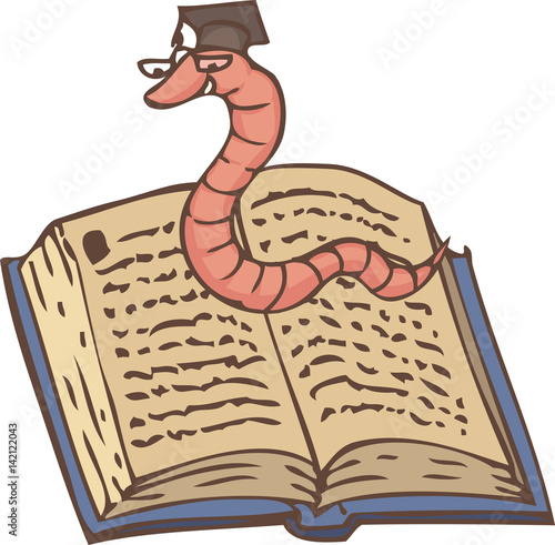 Bookworm on the Open Book