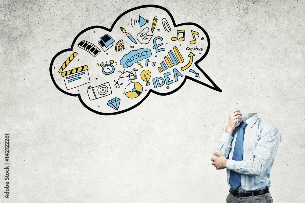 Business ideas in his head