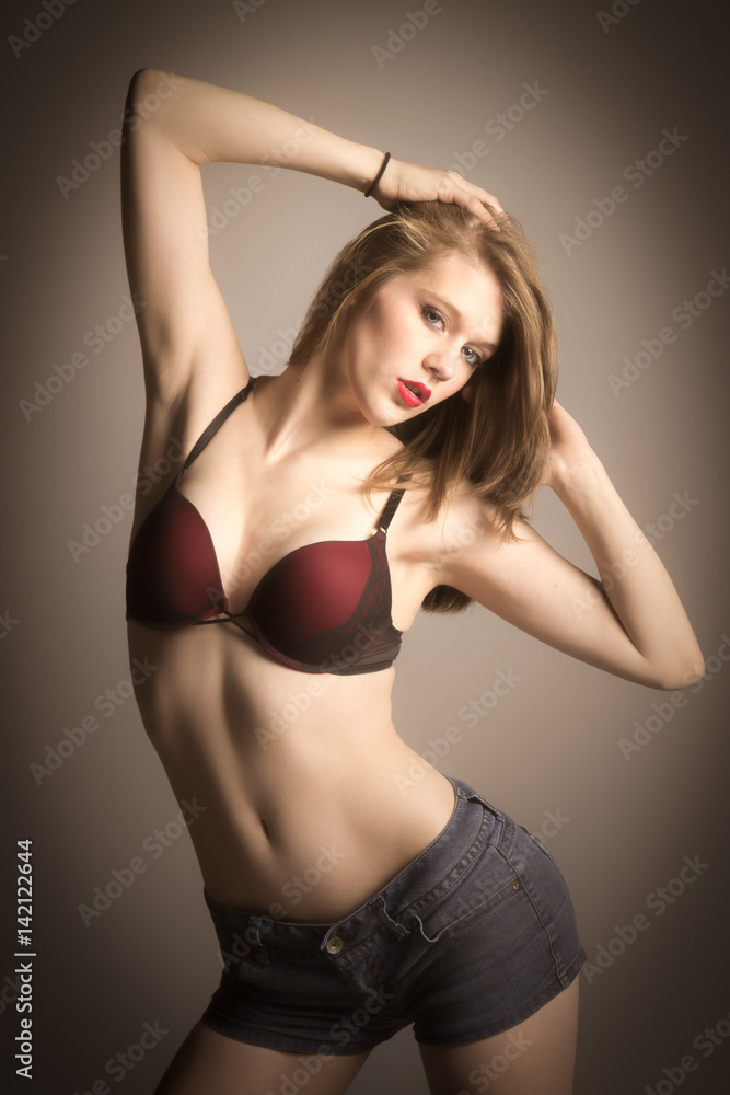 Young woman striking a pose