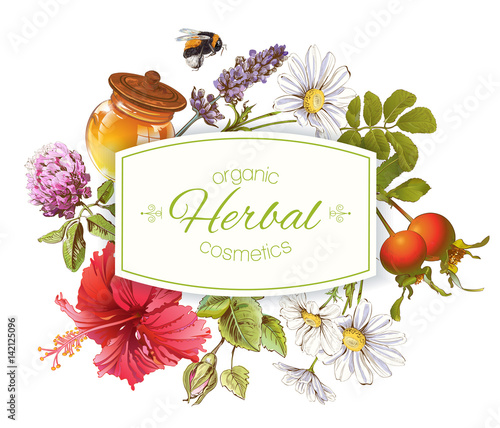 Herbal cosmetics banner