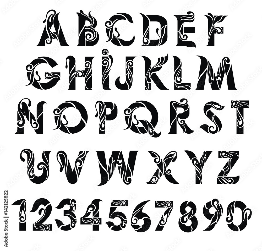 Vector Alphabet Background Vector Alphabet Background