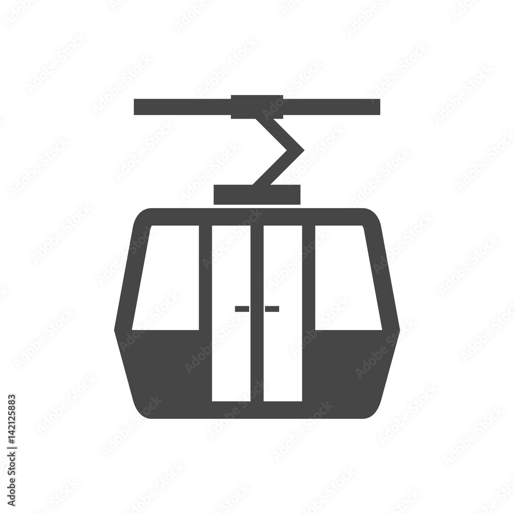 Ski Lift Gondola icon - Illustration Ski Lift Gondola icon - Illustration