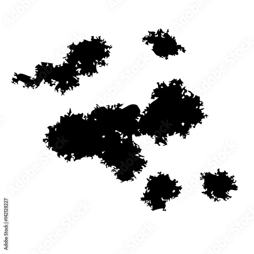 Pattern of black spots.