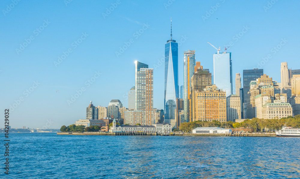 Fototapeta premium Panoramę Manhattanu, Nowy Jork. USA.