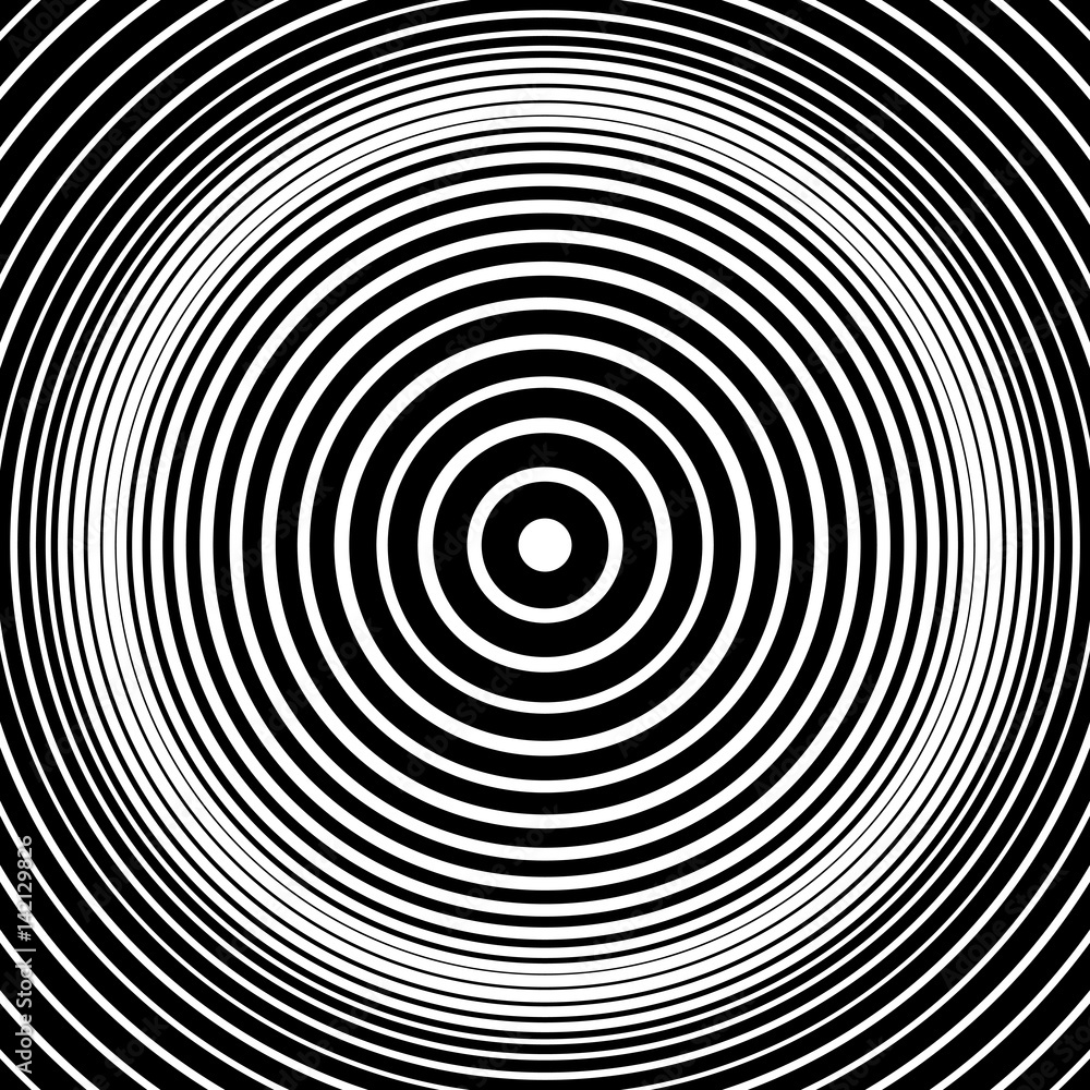 Obraz premium Abstract background with circles. Radial pattern. Vector