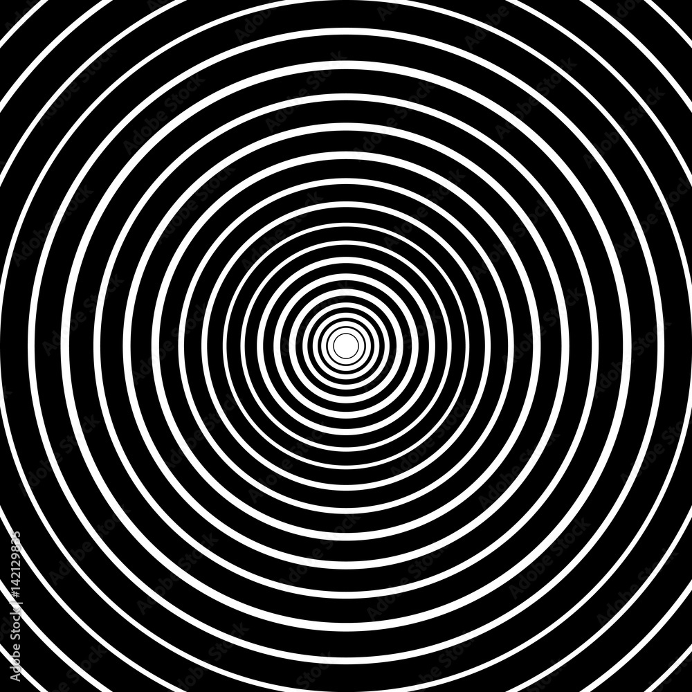 Obraz premium Abstract background with circles. Radial pattern. Vector