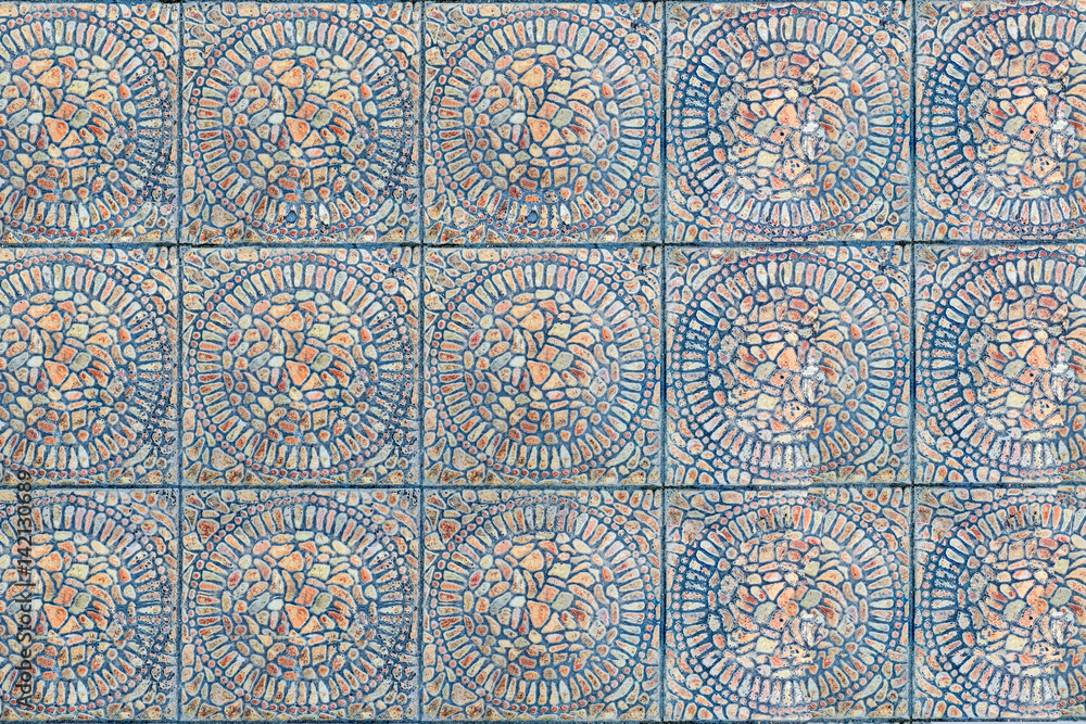 Tile symmetry pattern texture