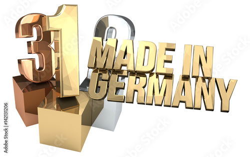 123 made in germany 3d rend...