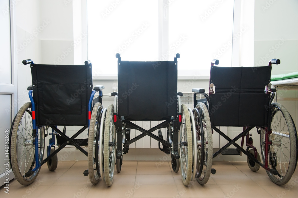 Wheel chair in the hospital