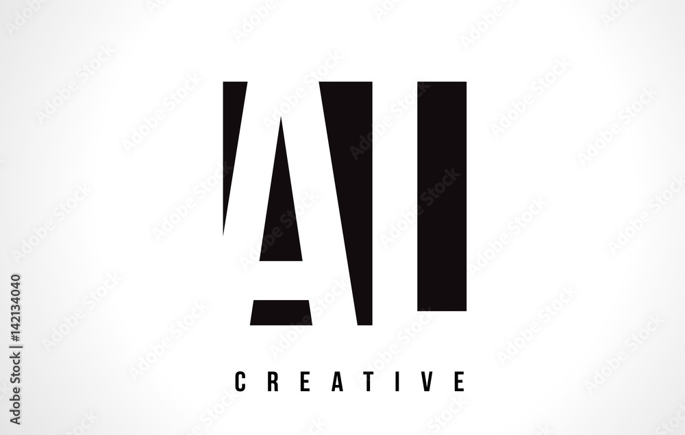 AL A L White Letter Logo Design with Black Square. AL A L White Letter Logo Design with Black Square.
