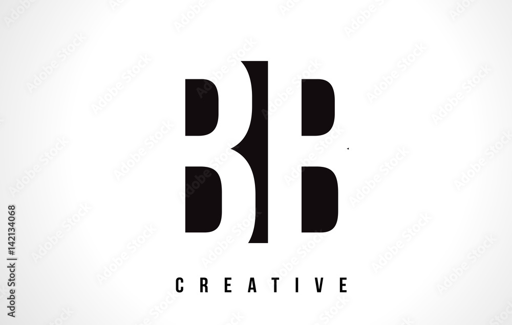 BB B B White Letter Logo Design with Black Square. BB B B White Letter Logo Design with Black Square.