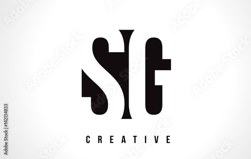 SG S G White Letter Logo Design with Black Square.