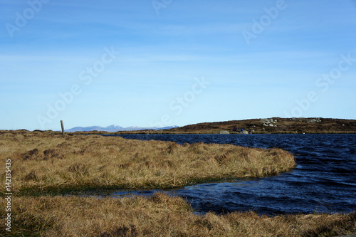 The Lake on the Top of Mount Slieve Gullion.Northern Ireland. photo