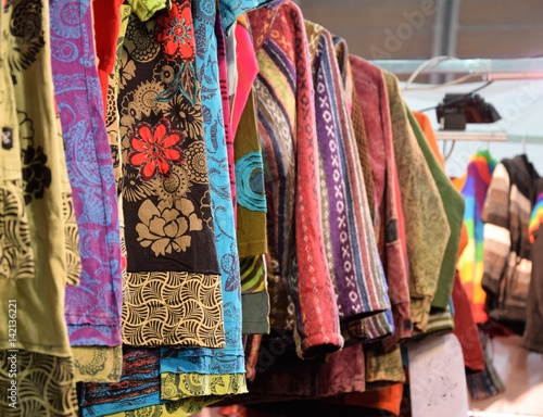 Market of indian clothes