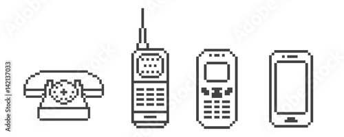 Evolution phone pixel icon