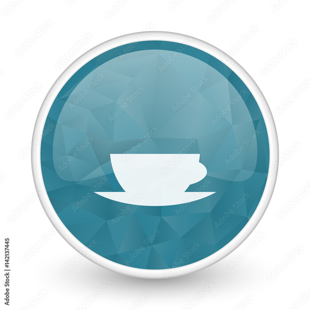 Espresso brillant crystal design round blue web icon. Espresso brillant crystal design round blue web icon.