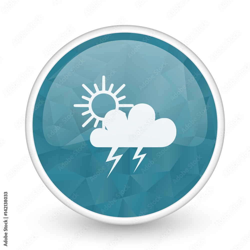 Storm brillant crystal design round blue web icon. Storm brillant crystal design round blue web icon.