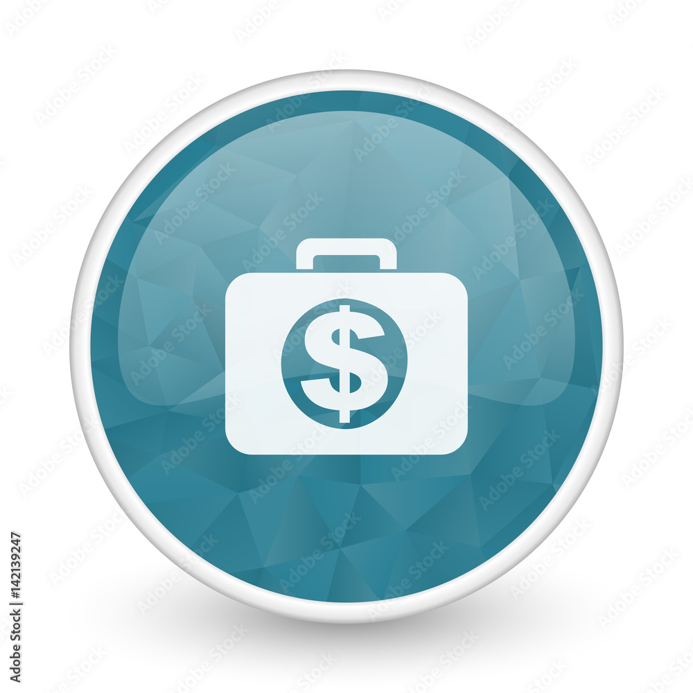 Financial brillant crystal design round blue web icon. Financial brillant crystal design round blue web icon.