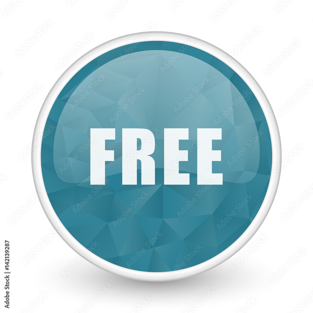 Free brillant crystal design round blue web icon. Free brillant crystal design round blue web icon.