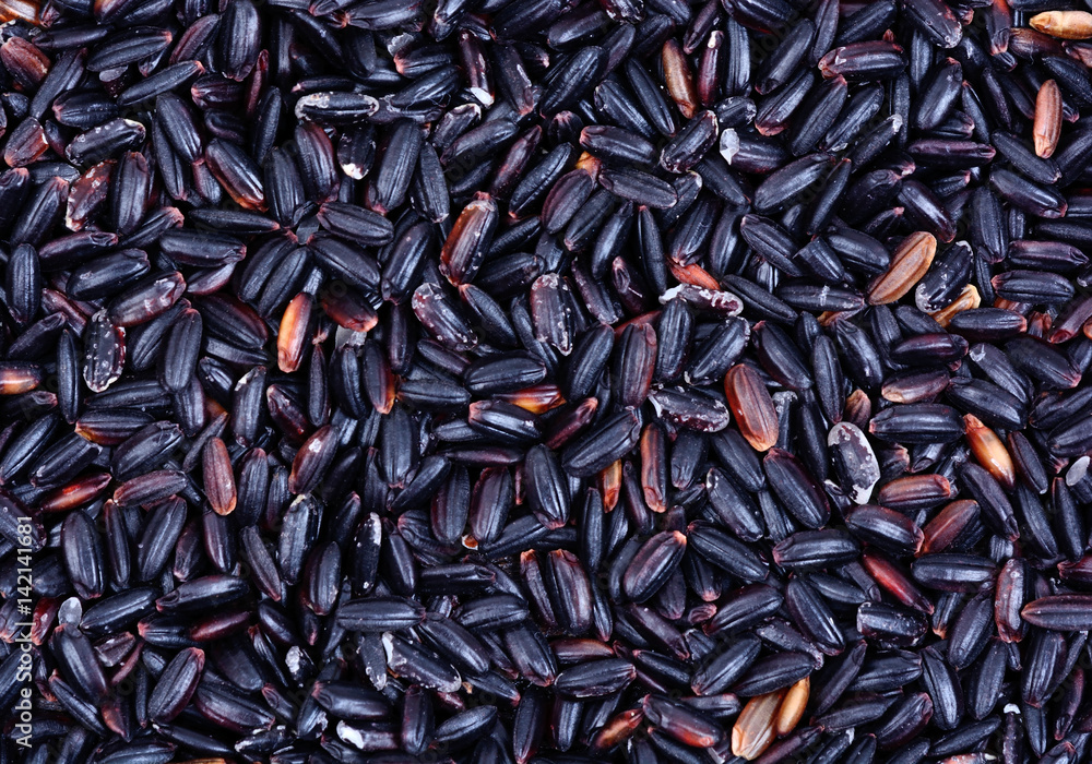 Background of black rice Background of black rice
