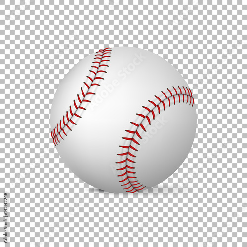 Realistic vector baseball isolated, Design template in EPS10.